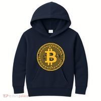 Bitcoin Matrix Logo Cryptocurrency Kids Hoodie thumb 0