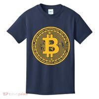 Bitcoin Matrix Logo Cryptocurrency Kids T-Shirt thumb 0