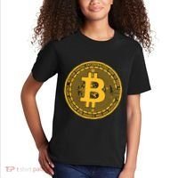 Bitcoin Matrix Logo Cryptocurrency Kids T-Shirt thumb 2