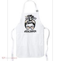 Bowling Mom Life Mothers Day Messy Bun Glasses Gift Apron thumb 0