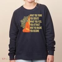 Buddha Meditation Law Of Attraction Women's Sweatshirt thumb 0