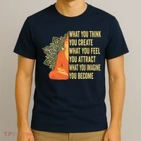 Buddha Meditation Law Of Attraction T-Shirt thumb 3