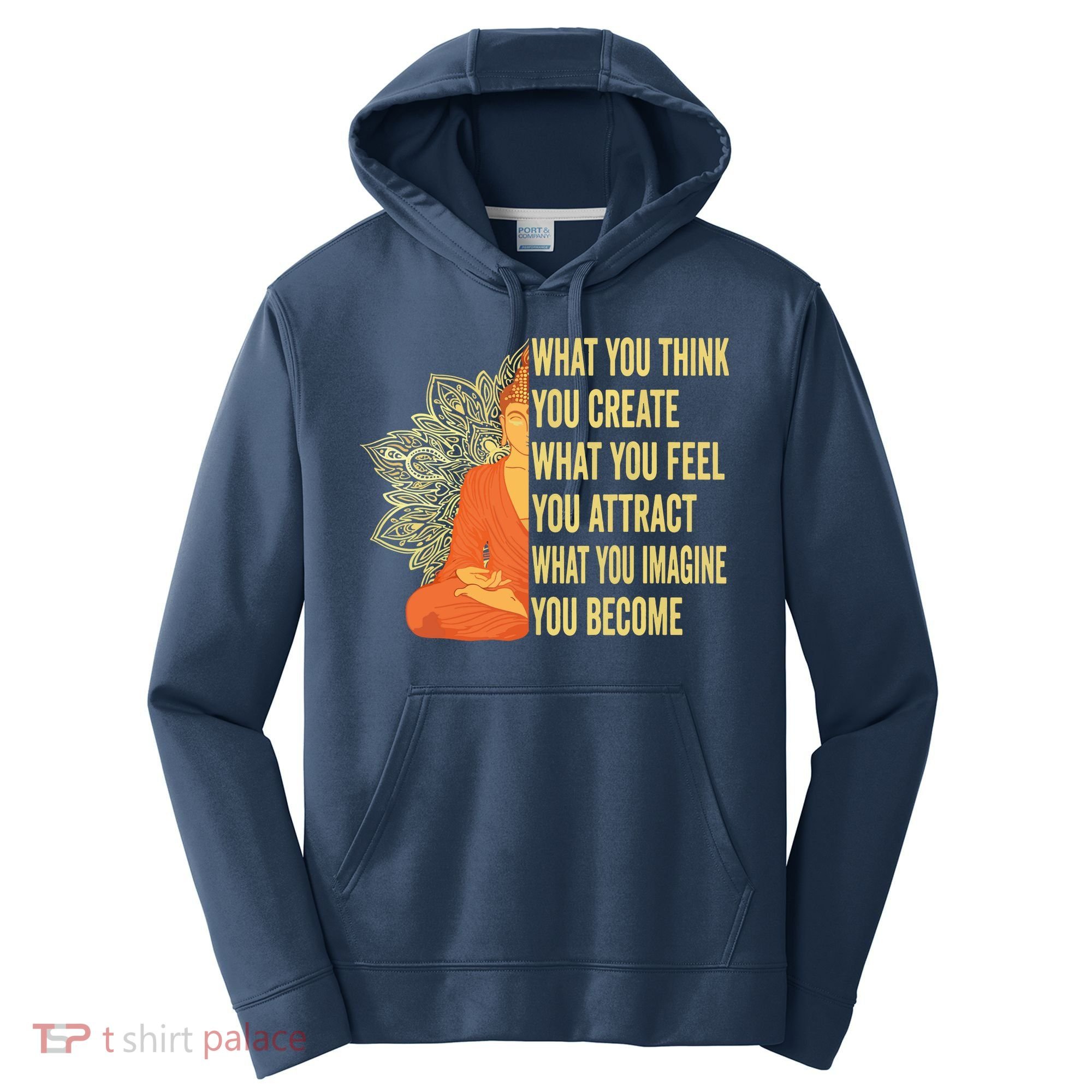 Buddha Meditation Law Of Attraction Performance Fleece Hoodie