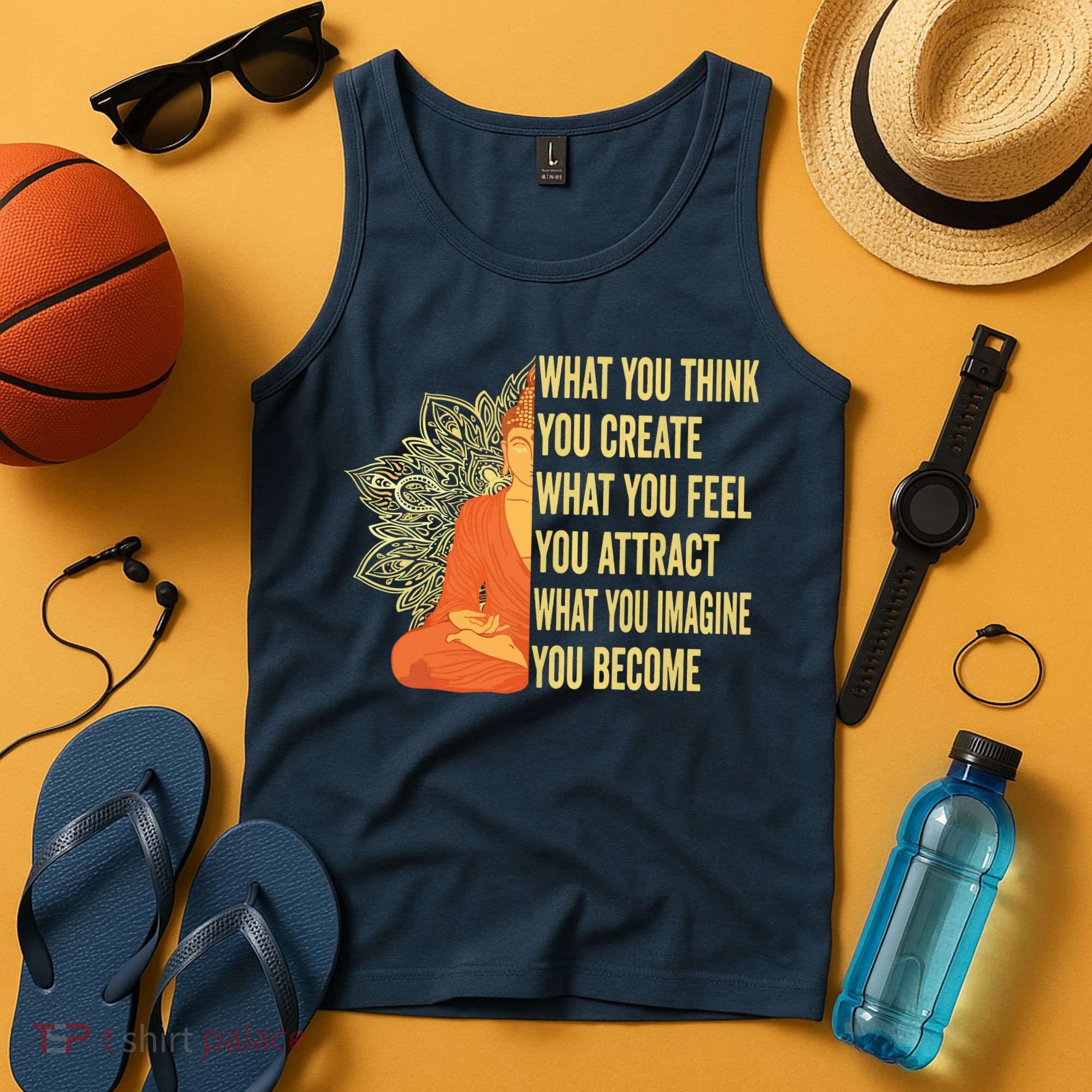 Buddha Meditation Law Of Attraction Tank Top