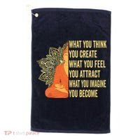 Buddha Meditation Law Of Attraction Golf Towel thumb 0