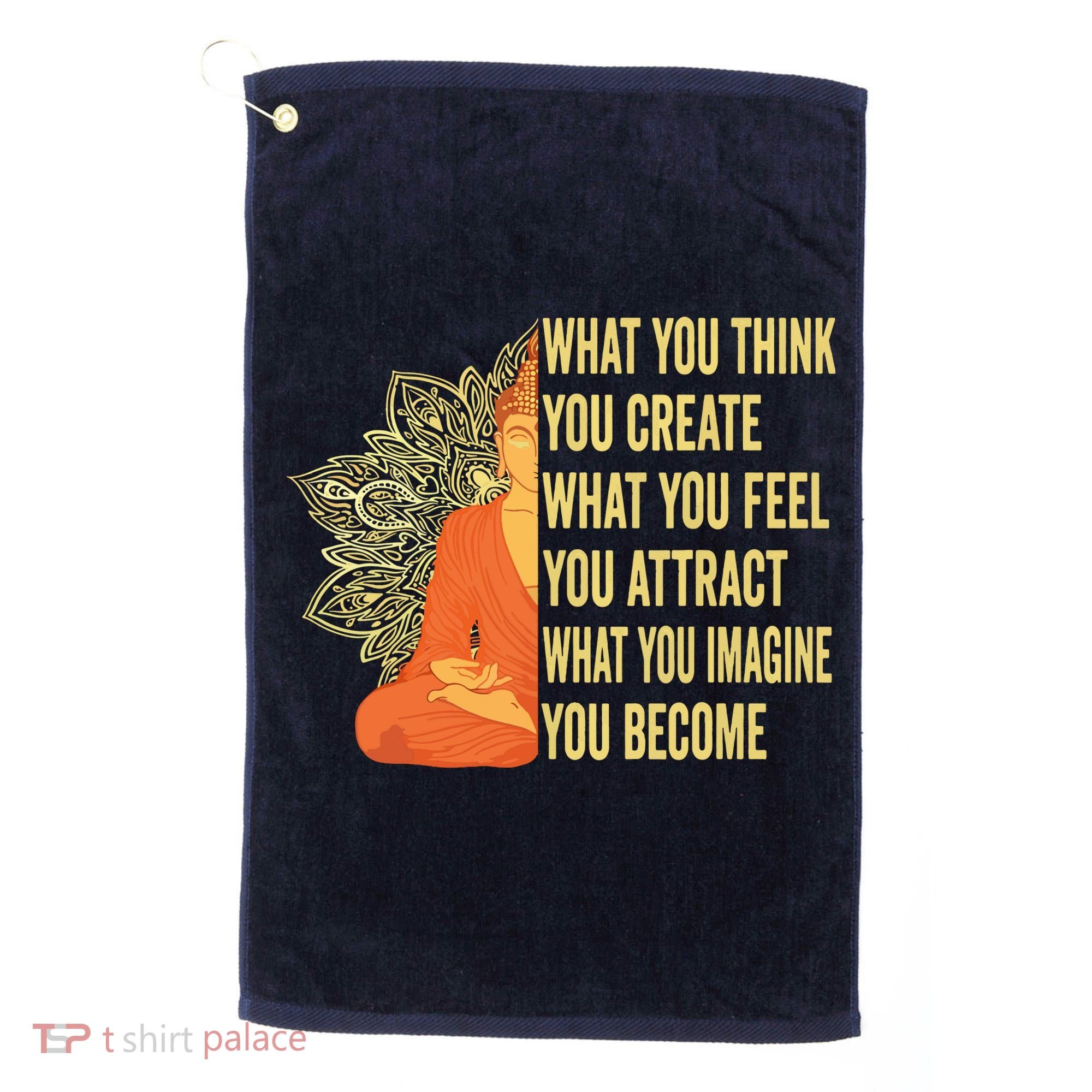 Buddha Meditation Law Of Attraction Golf Towel