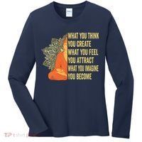Buddha Meditation Law Of Attraction Women's Long Sleeve Shirt thumb 0