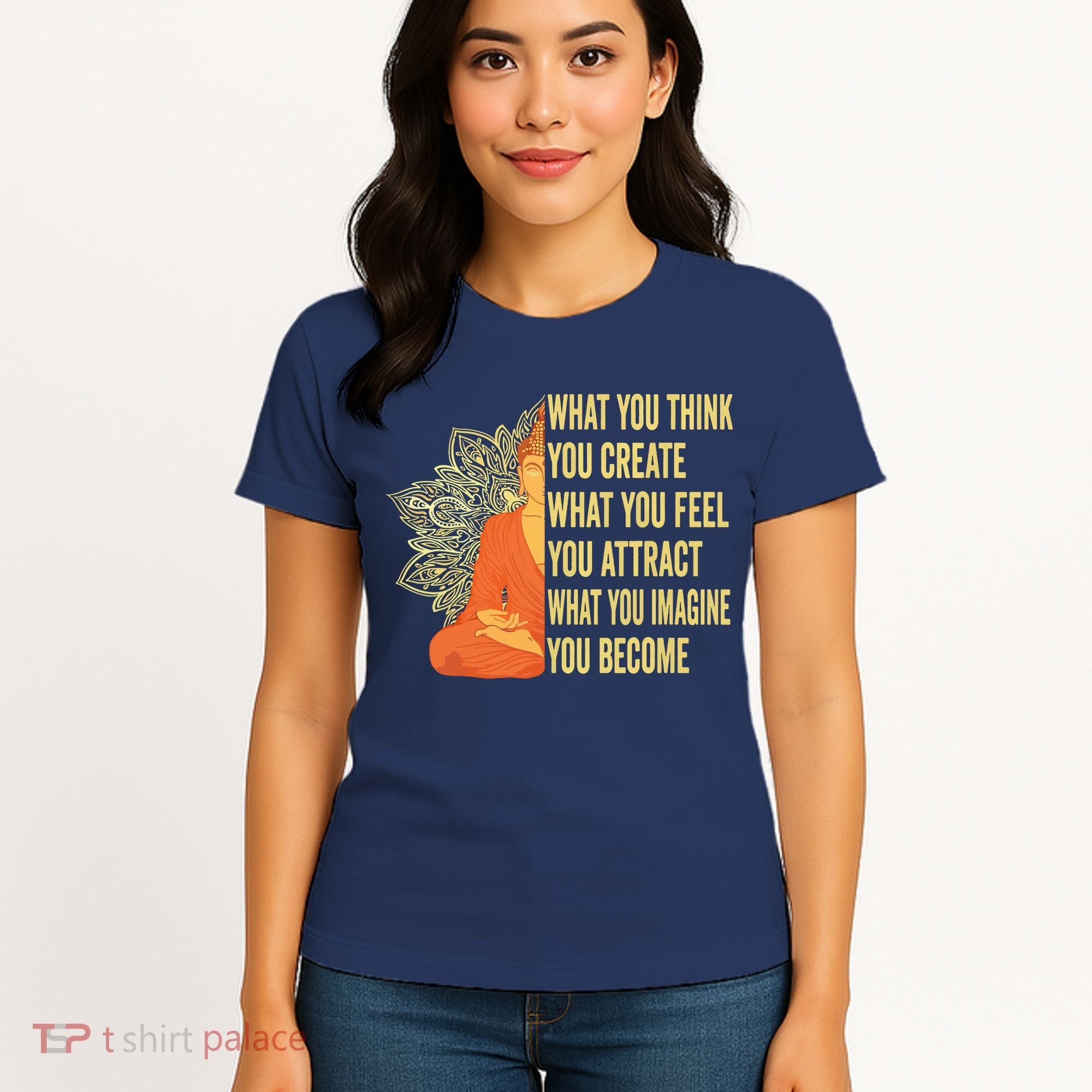 Buddha Meditation Law Of Attraction Women's T-Shirt