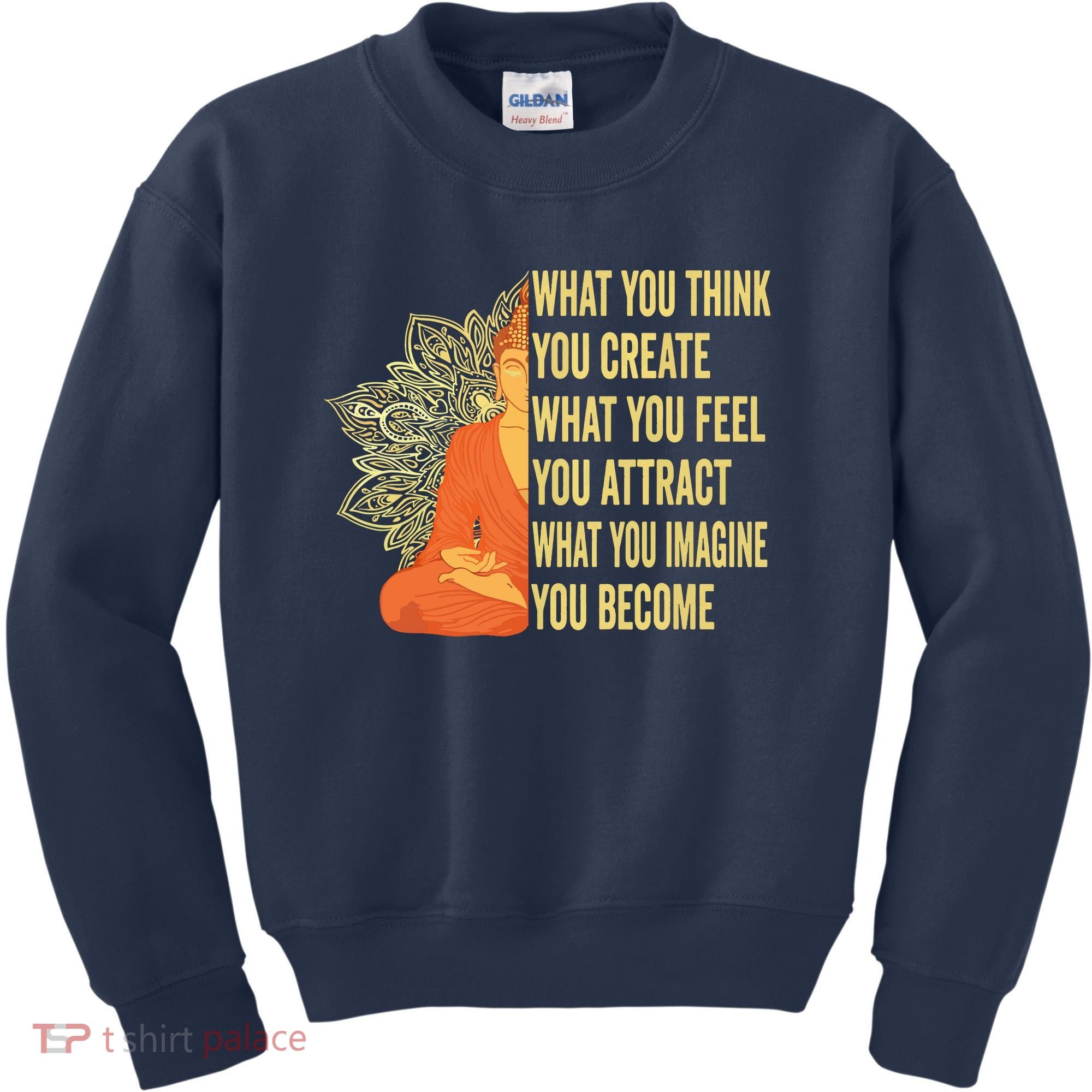 Buddha Meditation Law Of Attraction Kids Sweatshirt
