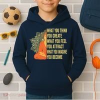 Buddha Meditation Law Of Attraction Kids Hoodie thumb 2