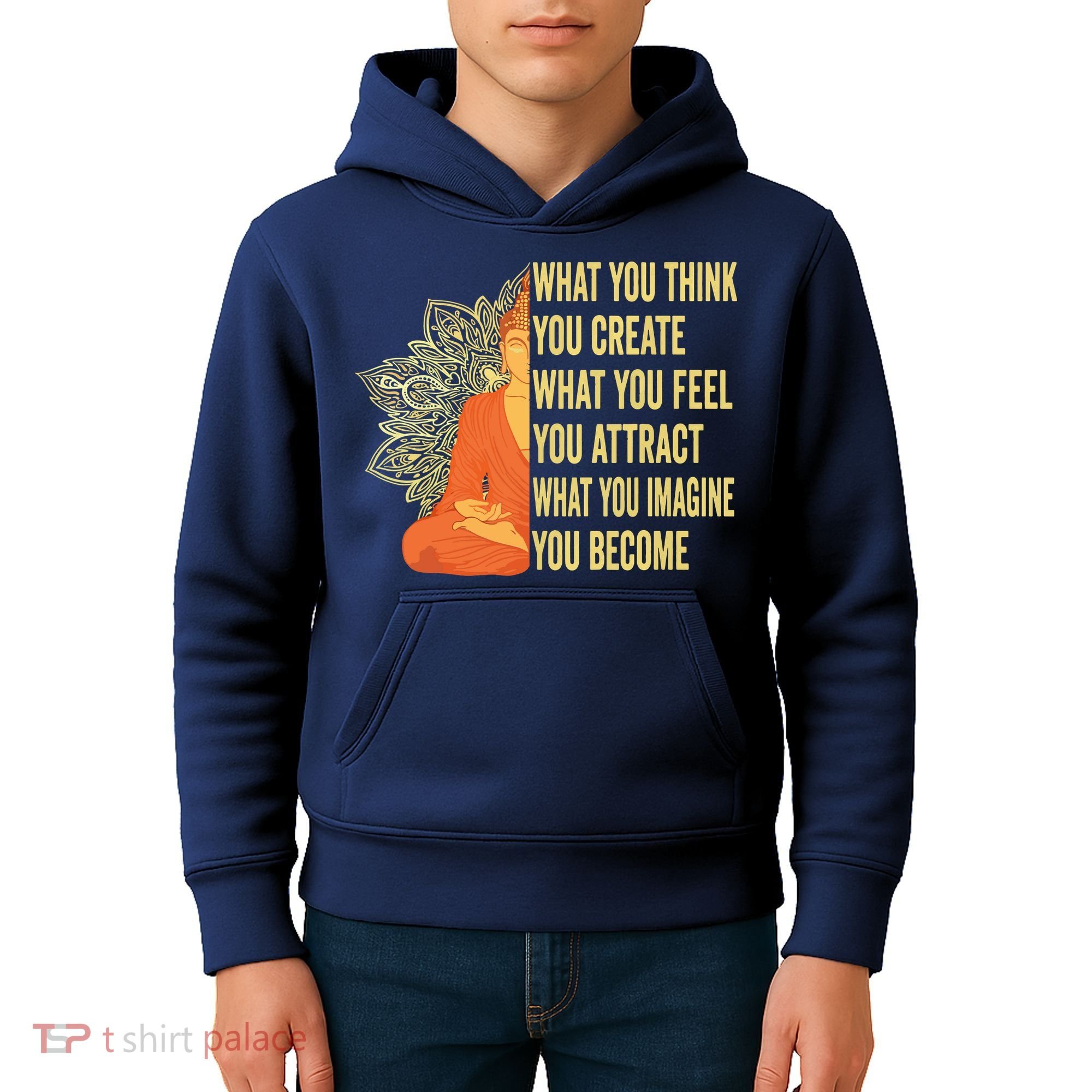 Buddha Meditation Law Of Attraction Kids Hoodie