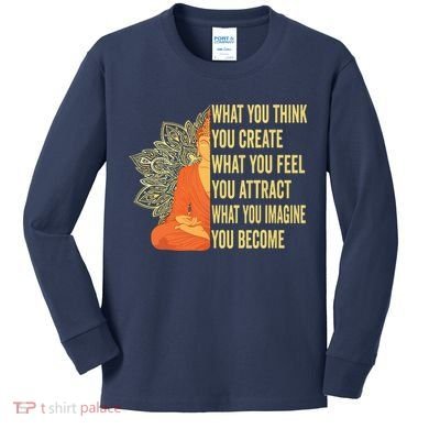 Buddha Meditation Law Of Attraction Kids Long Sleeve Shirt