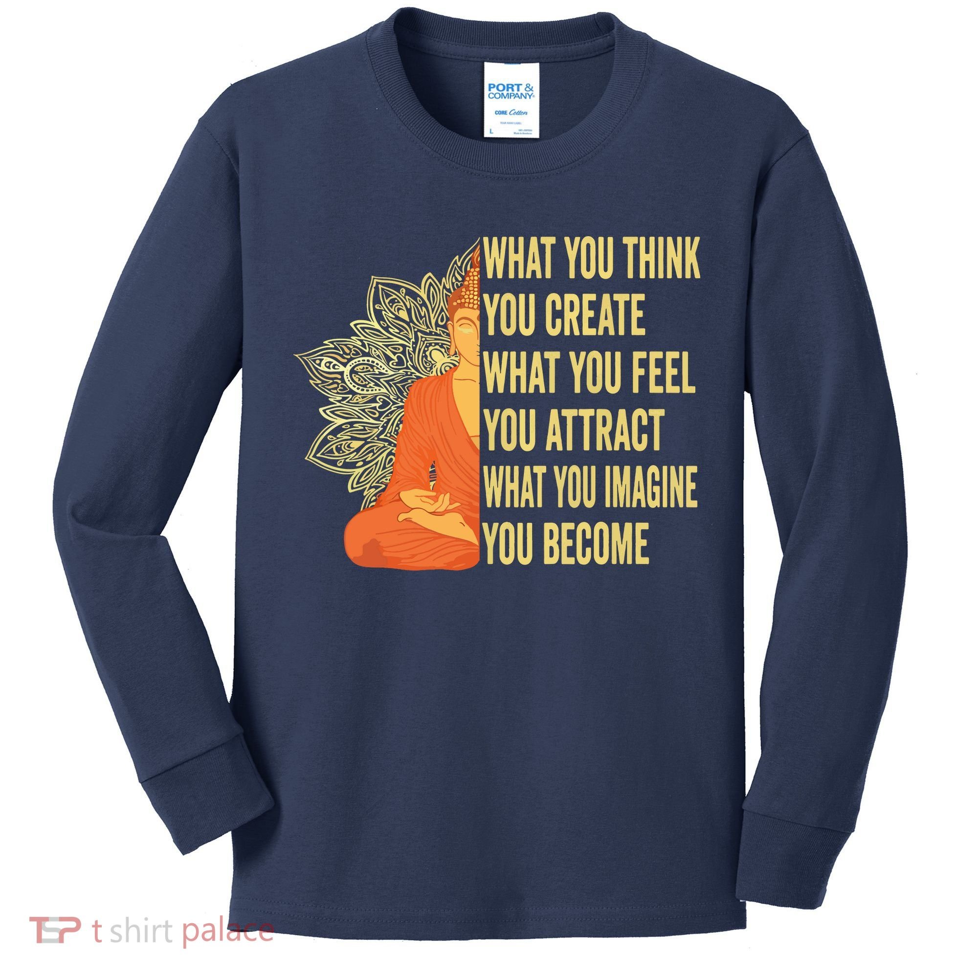 Buddha Meditation Law Of Attraction Kids Long Sleeve Shirt