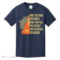 Buddha Meditation Law Of Attraction Kids T-Shirt thumb 0