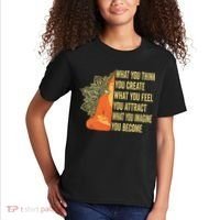 Buddha Meditation Law Of Attraction Kids T-Shirt thumb 2