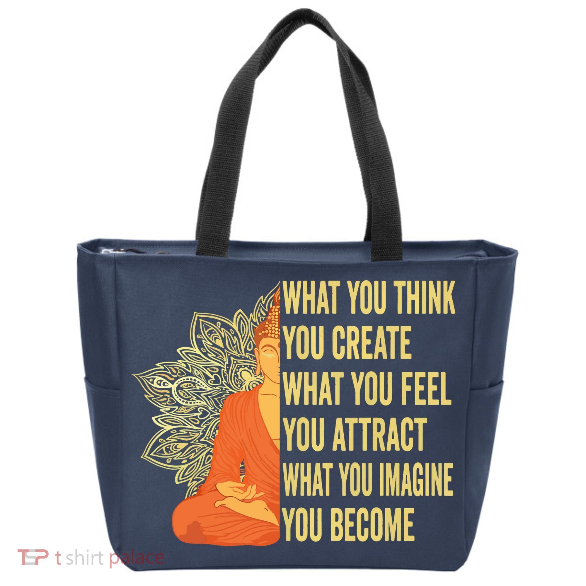 Buddha Meditation Law Of Attraction Tote Bag