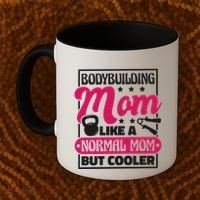 Bodybuilding Mom Like A Normal Mom Bodybuilding Mommy Gift Coffee Mug thumb 2