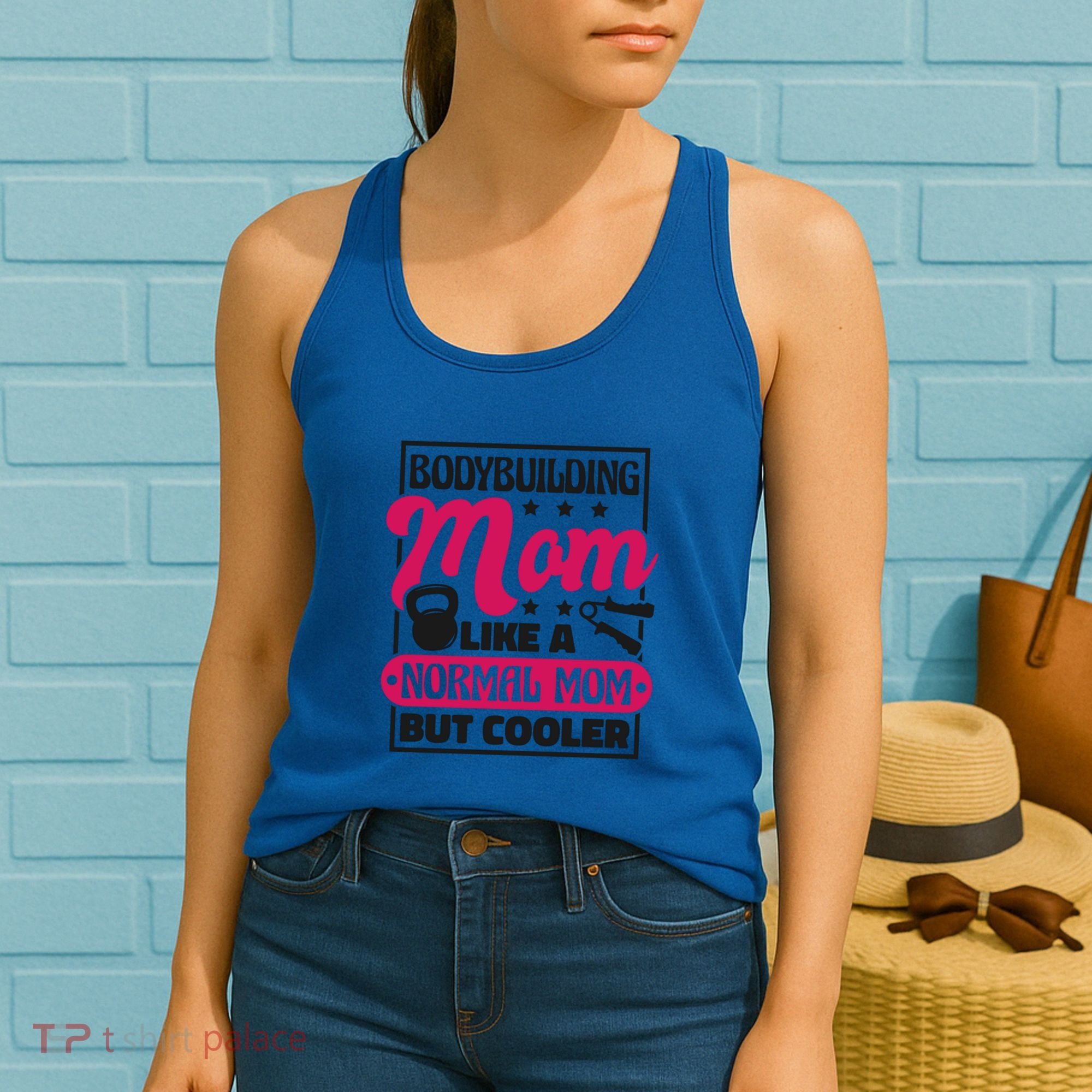 Bodybuilding Mom Like A Normal Mom Bodybuilding Mommy Gift Women's Tank Top