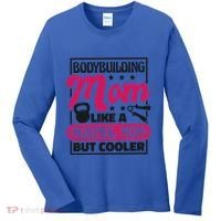 Bodybuilding Mom Like A Normal Mom Bodybuilding Mommy Gift Women's Long Sleeve Shirt thumb 0