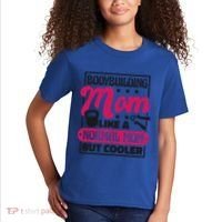 Bodybuilding Mom Like A Normal Mom Bodybuilding Mommy Gift Kids T-Shirt thumb 2