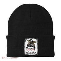 Baseball Mom Leopard Mothers Day Women Baseball Mama Beanie thumb 0