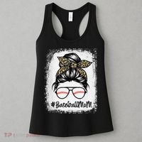 Baseball Mom Leopard Mothers Day Women Baseball Mama Women's Tank Top thumb 3