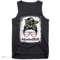 Baseball Mom Leopard Mothers Day Women Baseball Mama Tank Top thumb 0