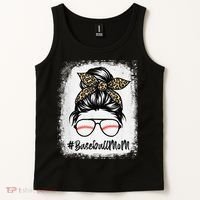 Baseball Mom Leopard Mothers Day Women Baseball Mama Tank Top thumb 2