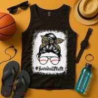 Baseball Mom Leopard Mothers Day Women Baseball Mama Tank Top thumb 4