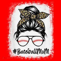 Baseball Mom Leopard Mothers Day Women Baseball Mama Santa Hat thumb 1