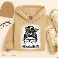 Baseball Mom Leopard Mothers Day Women Baseball Mama Hoodie thumb 4