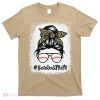 Baseball Mom Leopard Mothers Day Women Baseball Mama T-Shirt thumb 0