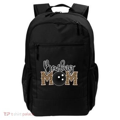 Bowling Mom Leopard Print Proud Bowling Mama Cool Gift Backpack