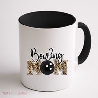 Bowling Mom Leopard Print Proud Bowling Mama Cool Gift Coffee Mug thumb 1