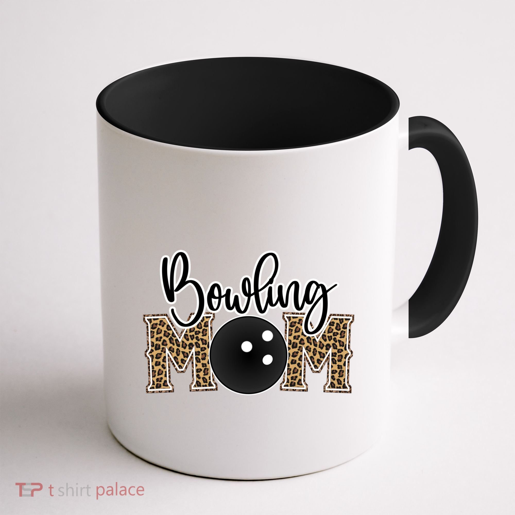 Bowling Mom Leopard Print Proud Bowling Mama Cool Gift Coffee Mug