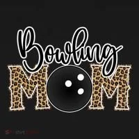 Bowling Mom Leopard Print Proud Bowling Mama Cool Gift Ornament thumb 1