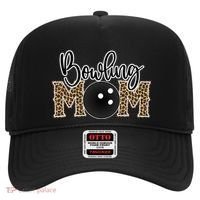 Bowling Mom Leopard Print Proud Bowling Mama Cool Gift Hat thumb 0