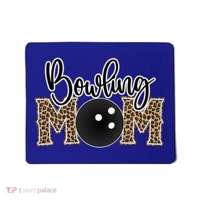 Bowling Mom Leopard Print Proud Bowling Mama Cool Gift Mousepad