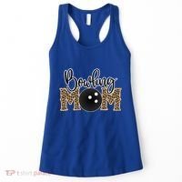 Bowling Mom Leopard Print Proud Bowling Mama Cool Gift Women's Tank Top thumb 0
