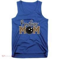 Bowling Mom Leopard Print Proud Bowling Mama Cool Gift Tank Top thumb 0