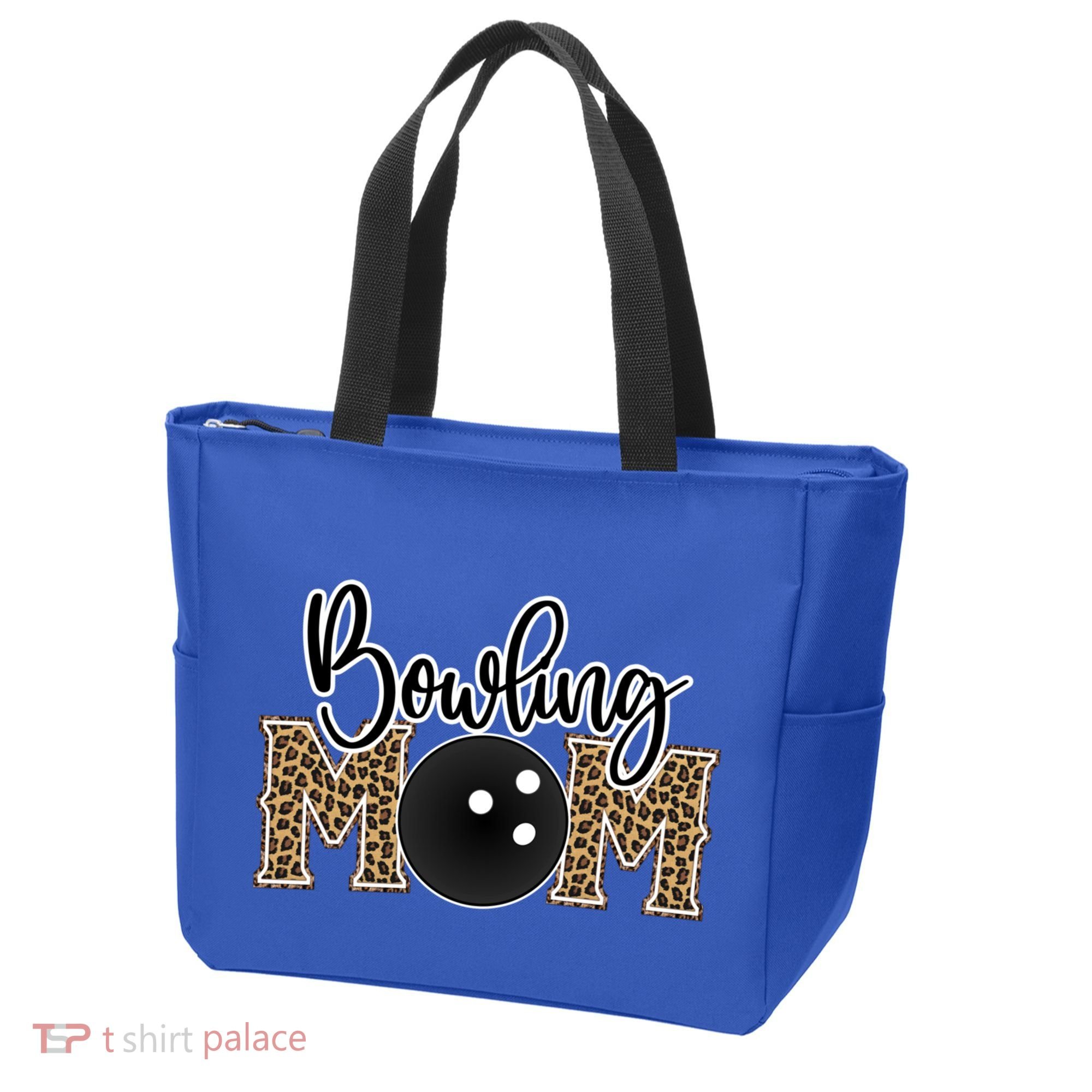 Bowling Mom Leopard Print Proud Bowling Mama Cool Gift Tote Bag