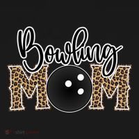 Bowling Mom Leopard Print Proud Bowling Mother Gift Bucket Hat thumb 4