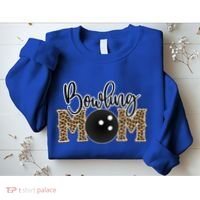 Bowling Mom Leopard Print Proud Bowling Mother Gift Sweatshirt thumb 2