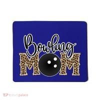 Bowling Mom Leopard Print Proud Bowling Mother Gift Mousepad thumb 0