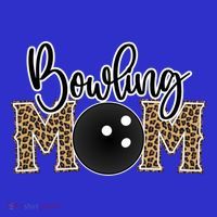 Bowling Mom Leopard Print Proud Bowling Mother Gift Mousepad thumb 1