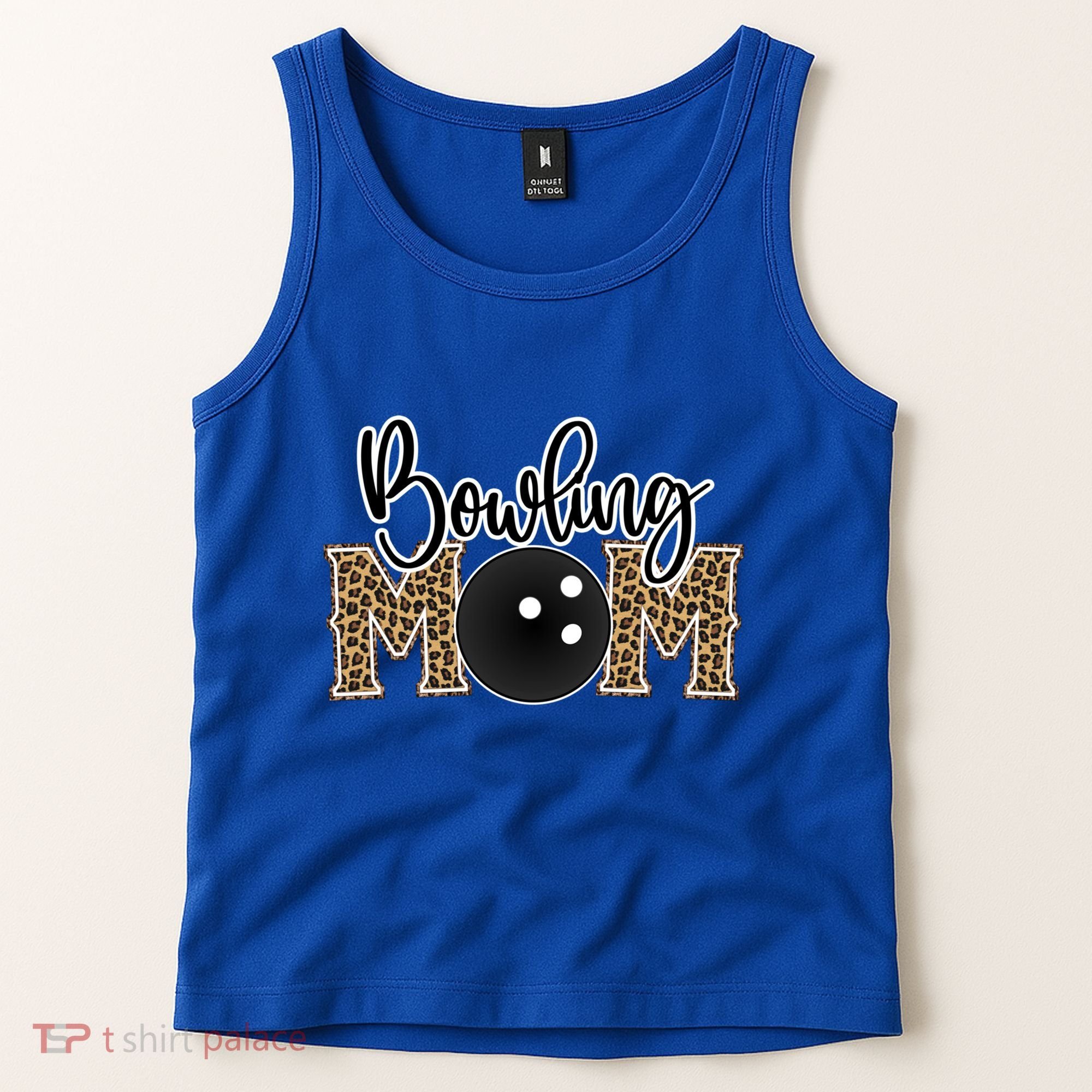 Bowling Mom Leopard Print Proud Bowling Mother Gift Tank Top