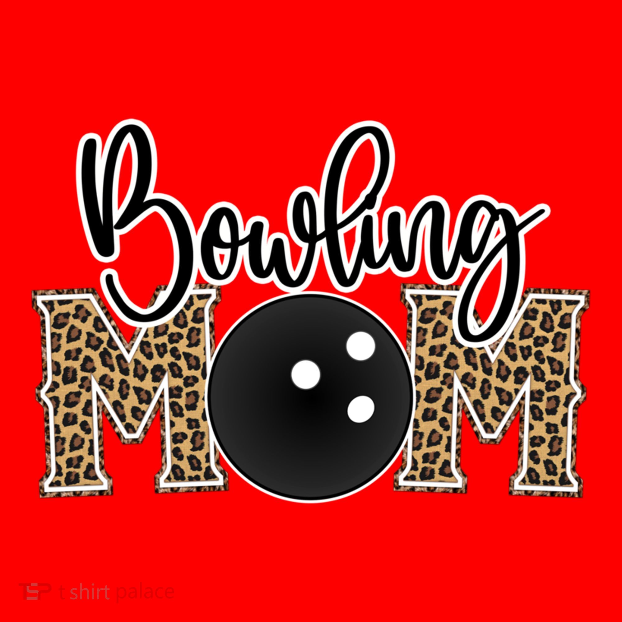 Bowling Mom Leopard Print Proud Bowling Mother Gift Santa Hat