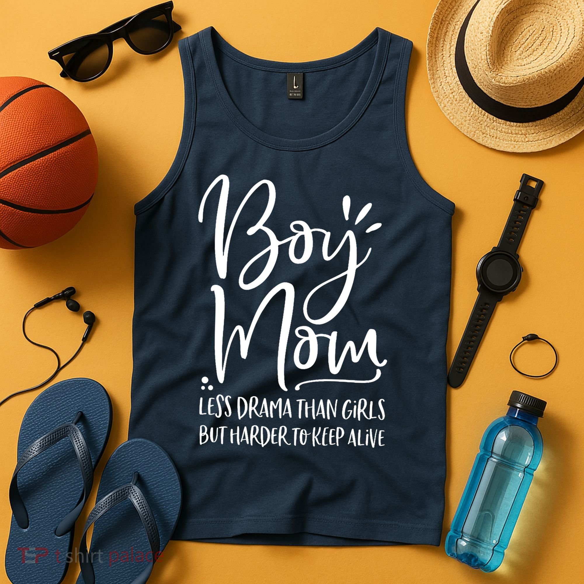 Boy Mom Less Drama Than Girl But Harder To Keep Alive Tank Top