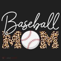 Baseball Mom - Leopard Print Cursive Script District V.I.T. Heavyweight Hoodie thumb 2