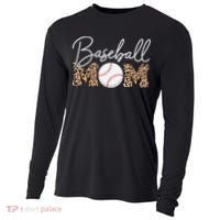 Baseball Mom - Leopard Print Cursive Script Cooling Performance Long Sleeve Crew thumb 0